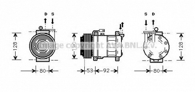 AVA QUALITY COOLING alak009 -  Компрессор, кондиционер